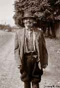 A Hutsul poses for a picture